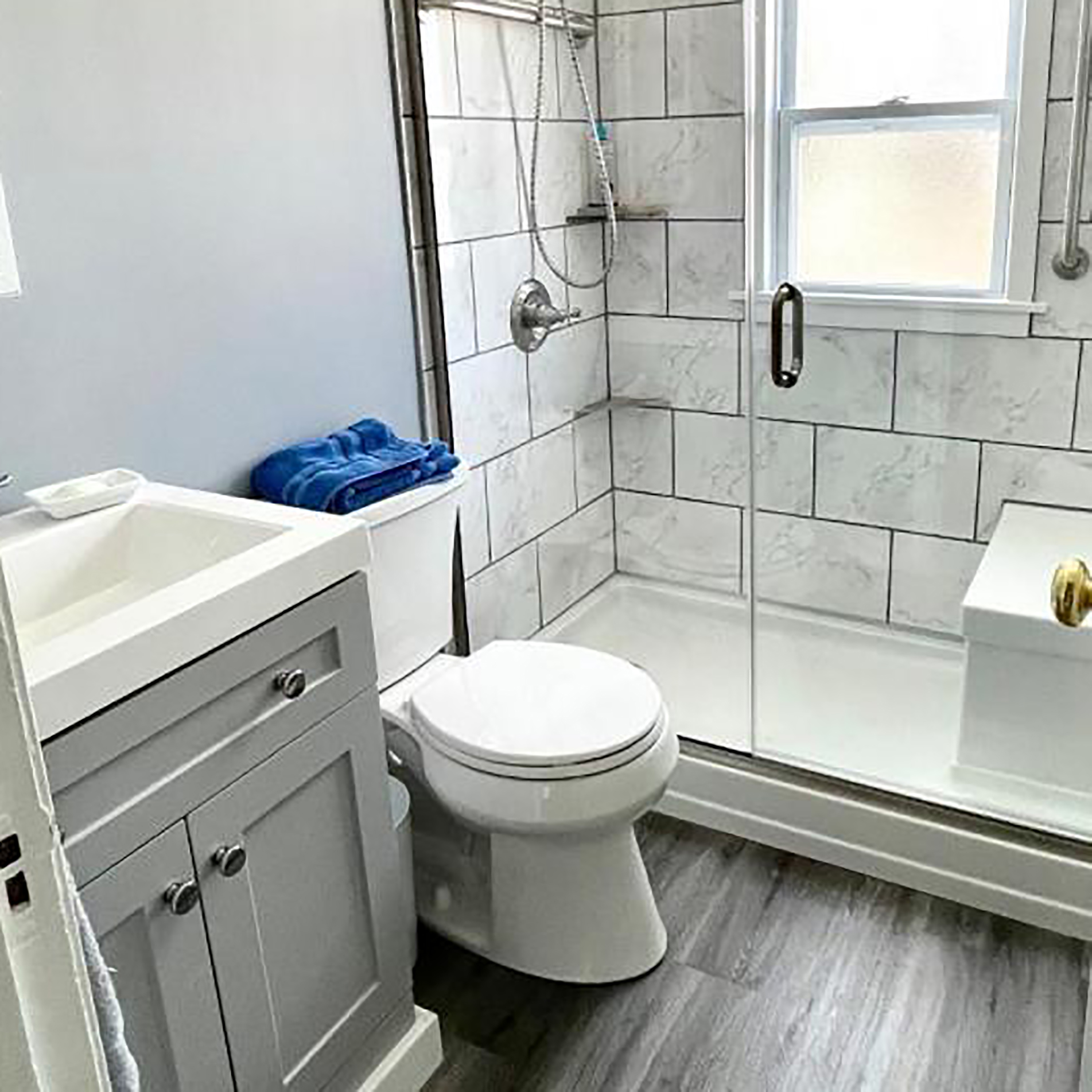 Bathroom floor installation in Buffalo, NY